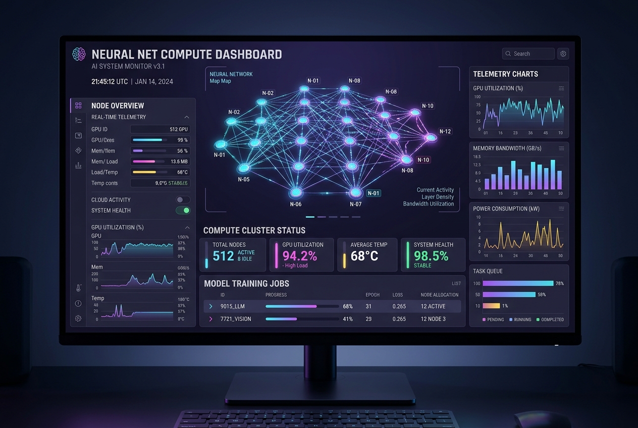 Artificial Neural Processor Dashboard